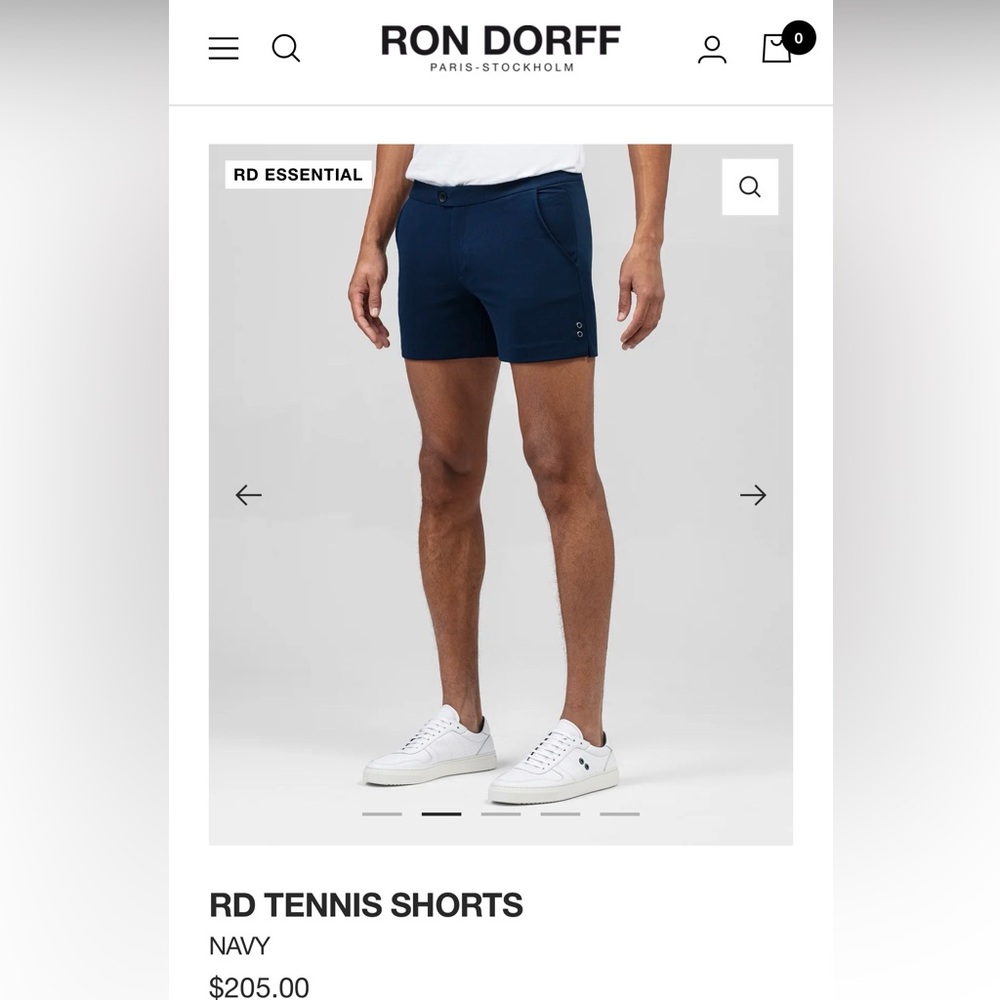 Ron Dorff Men's Navy Tennis Shorts